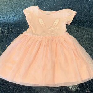 Carter's Pink Bunny Tulle Skirt Casual Dress